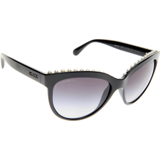 Chanel - Cat Eye Pearl Sunglasses Noir