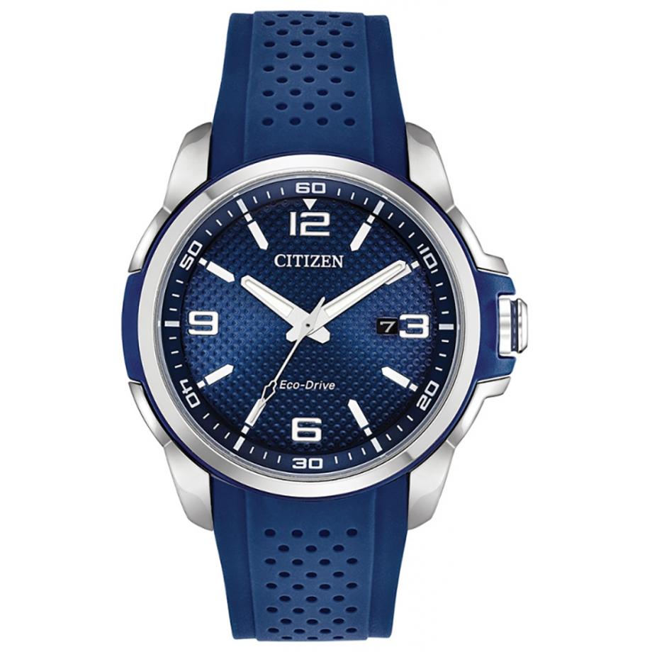 blue sports watch